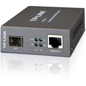 Gigabitový optický konvertor TP-LINK MC220L 1000Mbps RJ45 to 1000Mbps SFP slot, 0,55 km multi-mode/ 10km single-mode