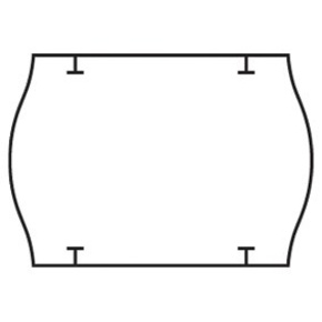 cenovkové etikety 26x18 STAR PRIX - biele (pre etiketovacie kliešte) 1.000 ks/rol.