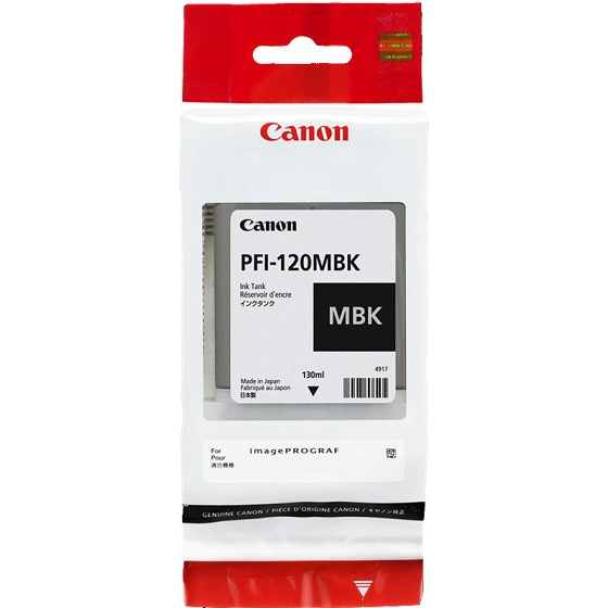 kazeta CANON PFI-120MBK matte black TM-200/205/300/305 (130ml) (2884C001)