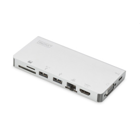 DIGITUS USB Type-C™ Multiport Travel Dock, 8 Port