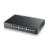 Zyxel GS1900-24E v3, 24-port GbE L2 Smart Switch, rack mount kit, fanless