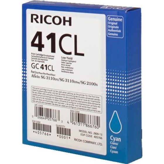 toner RICOH Typ GC 41 LC Cyan Aficio SG 2100/SG 2110/SG 3110 (405766)