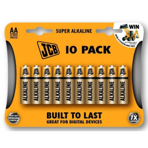 JCB SUPER alkaline battery LR06, blister 10 pcs