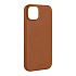 FIXED MagLeather kožený kryt iPhone 15, hnedý