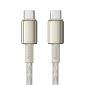 kábel Baseus Tungsten Gold  USB-typ C - USB typ C 100W 1m, titánový  kábel Baseus Tungsten Gold  USB-typ C - USB typ C 100W 1m, titánový