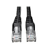 Ethernetový kábel Cat6 Gigabit Snagless Molded (UTP) (RJ45 Samec/Samec), čierna, 3.05m