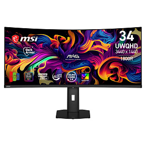 MSI MAG/341CQP X28/34"/QD-OLED/UWQHD/280Hz/0,03ms/Čierna/3R MSI MAG/341CQP X28/34"/QD-OLED/UWQHD/280Hz/0,03ms/Čierna/3R