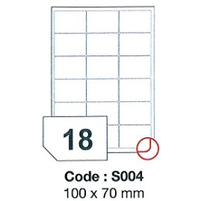 etikety RAYFILM 100x70 vysokolesklé biele laser SRA3 R0119S004A (100 list./SRA3)