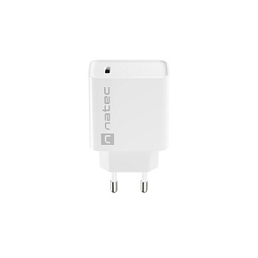 Univerzálna nabíjačka Natec RIBERA 20W 1X USB-C, biela Univerzálna nabíjačka Natec RIBERA 20W 1X USB-C, biela