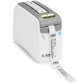 Zebra ZD510 Wristband; direct thermal, ZPL II, XML, 300 dpi, EU and UK Cords, USB, USB Host, Ethernet, BTLE