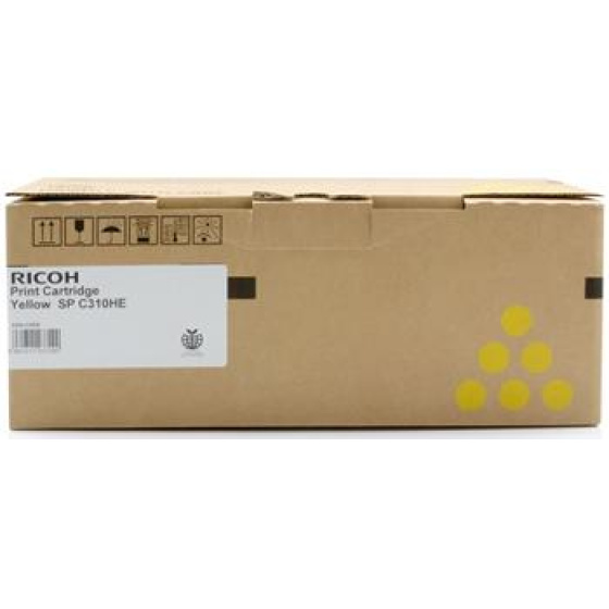 toner RICOH Typ SPC310HE Yellow SP C231/C232/C310/C311/C312/C231/C232/C242/C320/C342 (406482/407635)