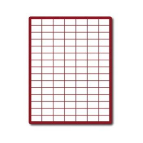 etikety ECODATA Samolepiace 30x19,7mm univerzálne biele 105ks/A4 (100 listov A4/bal.)