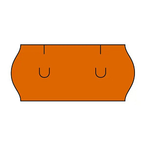 Etikety cenovkové UNI 26x12 oranžové Etikety cenovkové UNI 26x12 oranžové