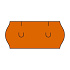 Etikety cenovkové UNI 26x12 oranžové