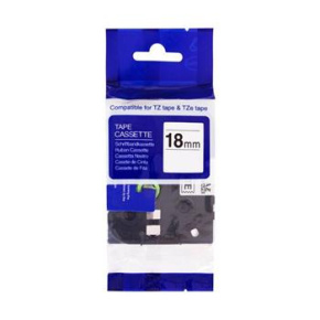 Label Tape BROTHER TZE-345 / TZ-345 Black / White print 18mm x 8m comp.