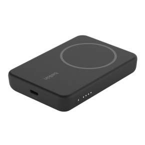 Belkin Boost Charge Magnetic Wireless Power Bank 5K + Stand - Black