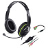 Slúchadlá s mik. GENIUS HS-400A green + redukcia