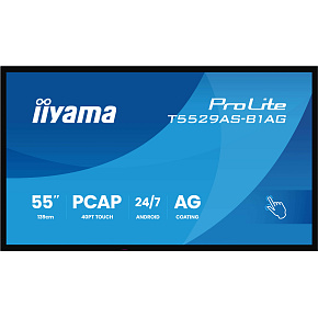 55" iiyama T5529AS-B1AG: IPS, 4K UHD, Android, 24/7 55" iiyama T5529AS-B1AG: IPS, 4K UHD, Android, 24/7