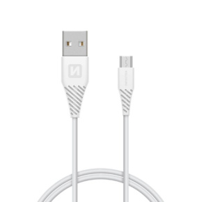 Swissten Data Cable USB / Micro USB 1.5 m (9mm), white Swissten Data Cable USB / Micro USB 1.5 m (9mm), white