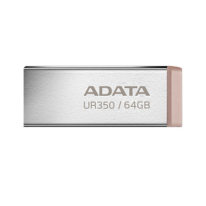 ADATA UR350/64GB/USB 3.2/USB-A/Hnedá