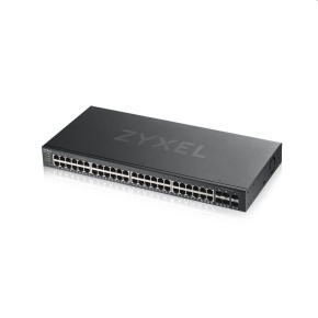 Zyxel GS1920-48v2, 50 Port Smart Managed Switch 44x Gigabit Copper and 4x Gigabit dual pers., hybrid mode, standalone or NebulaFle
