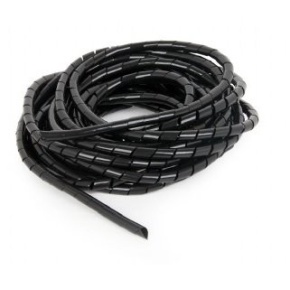 12 mm spiral cable wrap, 10 m, black