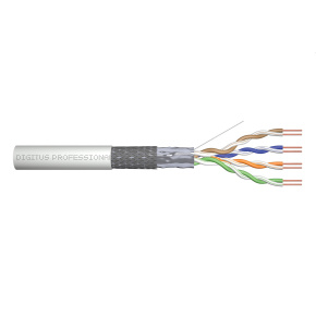 CAT 5e SF-UTP installation cable, 100 MHz Eca (PVC), AWG 24/1, 305 m paper box, simplex, gr