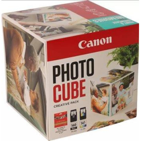 kazeta CANON PG-560 black + CL-561 color PHOTO CUBE WHITE BLUE TS5350/TS5351/TS5352/TS5353