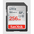 SanDisk Ultra/SDXC/256GB/150MBps/UHS-I U1 / Class 10/Čierna
