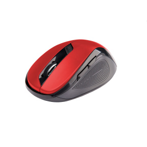 Mouse C-TECH WLM-02, black-red, wireless, 1600DPI, 6 buttons, USB nano receiver