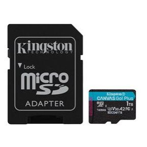 Pamäťová karta Kingston Canvas Go! Plus microSDXC 1TB Class 10, UHS-I, U3, V30, A2, 200/104MB/s (+ adaptér)