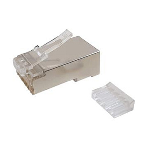 Konektor RJ45 CAT6 STP 8p8c stíněný skládaný na licnu KRJ45/6SH