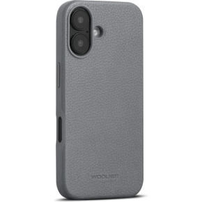 Woolnut Leather Case for iPhone 16 - Grey