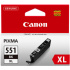 kazeta CANON CLI-551BK XL black MG 5450/6350, iP 7250, MX 925 (6443B001)