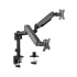 Desk mount for 2 monitors GEMBIRD MA-DA2P-01, tilting, up to 32" and 9kg, black