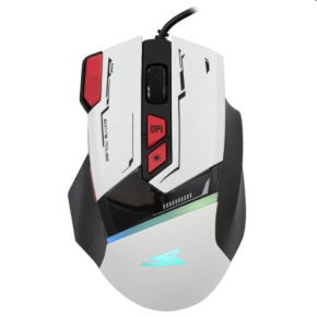 Baracuda Gaming mouse MANTA, 8D, 12800 dpi, white