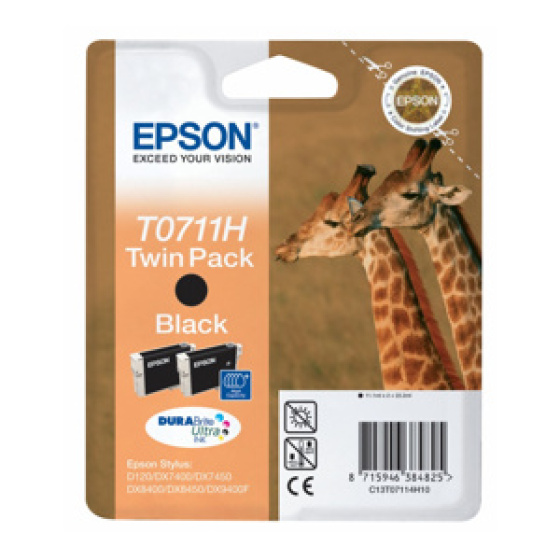 kazeta EPSON S D120/DX7450/DX8450/DX9400F black 2-pack (C13T07114H)