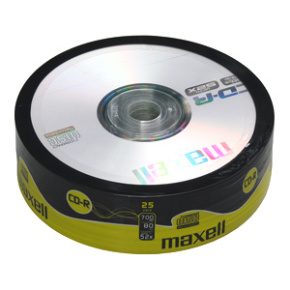 CD-R MAXELL 700MB 52X 25ks/spindel