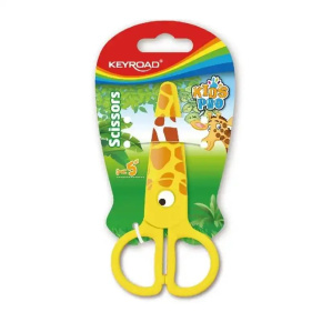 Školské nožnice KEYROAD Žirafa plast, blister - dopredaj