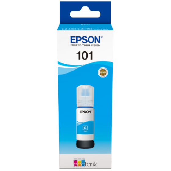 kazeta EPSON ecoTANK 101 Cyan - 70ml (6000 str.) (C13T03V24A)