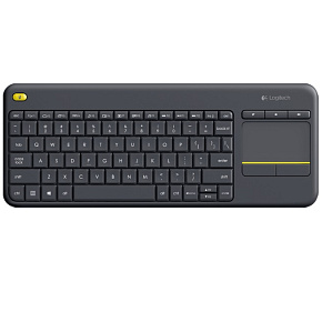 Logitech K400 plus/Bezdrôtová USB/US layout/Čierna