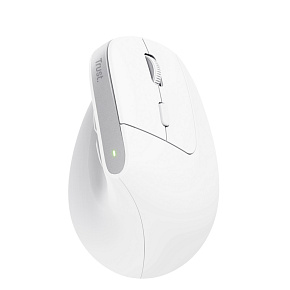 Trust Bayo+/Vertikálna/Optická/Pre pravákov/2 400 DPI/USB+BT/Biela