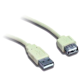 kábel USB predlžovací 2.0 A-A M/F 0,75m, CABLEXPERT pozlátený