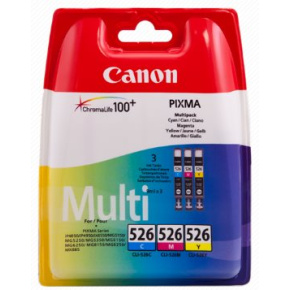 kazeta CANON CLI-526 C/M/Y PACK MG 5150/5250/6150/8150, iP 4850 (4541B009)