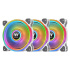Thermaltake Ventilátor Riing Quad 14 RGB 3 Pack White Edition(Fan + Controller)