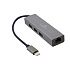 Gembird USB-C GBit adaptér + 3x USB 3.1