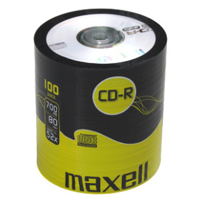 CD-R MAXELL 700MB 52X 100ks/spindel