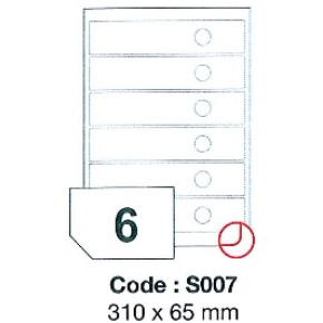 etikety RAYFILM 310x65 ŠANON vysokolesklé biele laser SRA3 R0119S007D (300 list./SRA3)