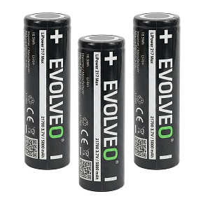 EVOLVEO LiPower 217 Max 5000 - Li-ion batéria 21700 (3.7 V / 5000 mAh) 3 ks