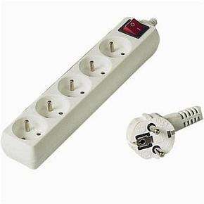 Predlžovací prívod 230V, 10m, 5 zásuviek + vypínač Predlžovací prívod 230V, 10m, 5 zásuviek + vypínač